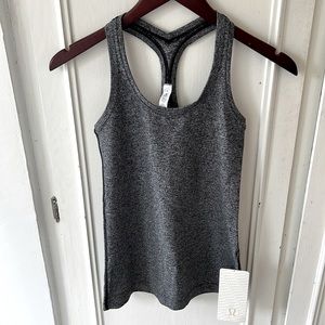 Lululemon gray Racerback Tank Top size 4, Brand new w/ tag! Smoke&Pet free home